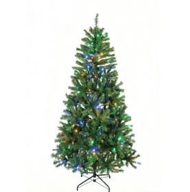 Artificial Christmas Tree, Colorful Lights, Green (Option: 9FT)
